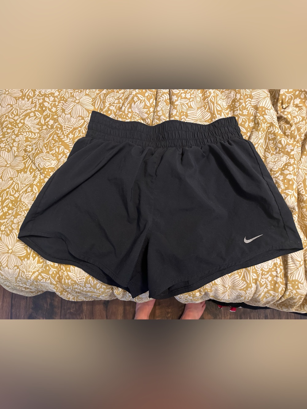 Nike Women’s High Waisted Black Athletic Shorts - Lightweight Training Shorts